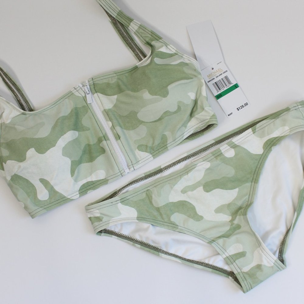 Michael Kors Camo Bikini NWT